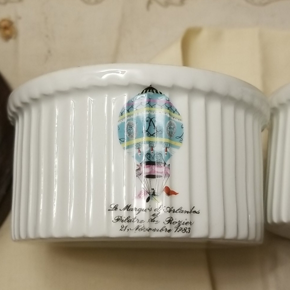 VTG.LIMOGES ALUMAYITE FRUGIER PARIS LARGE RAMEKINS - Picture 6 of 7